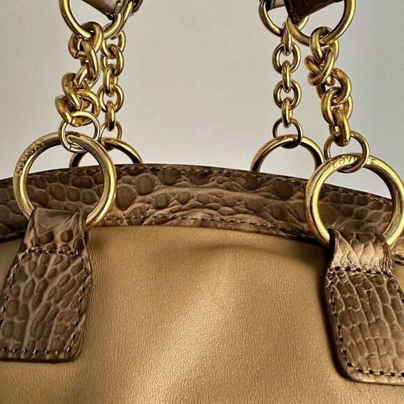 Lovecat Paris Leather Mini Satchel Handbag Croc Charms - Picture 6 of 9